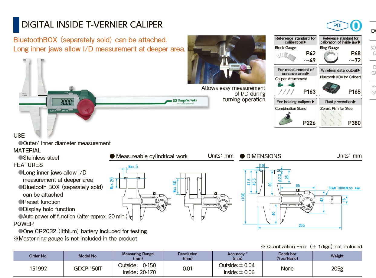 Ichiban Precision Sdn Bhd Sk Sk Digital Inside T Vernier Caliper